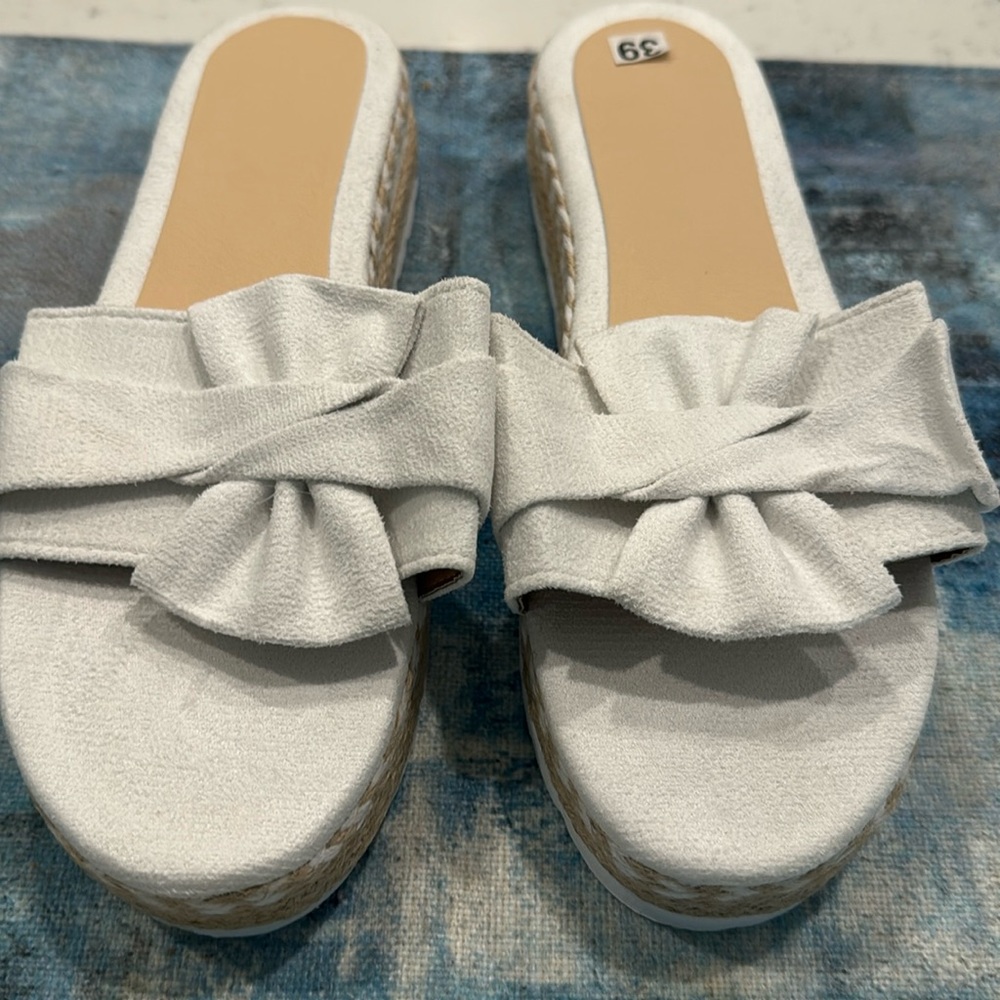 Brand New white sandals
